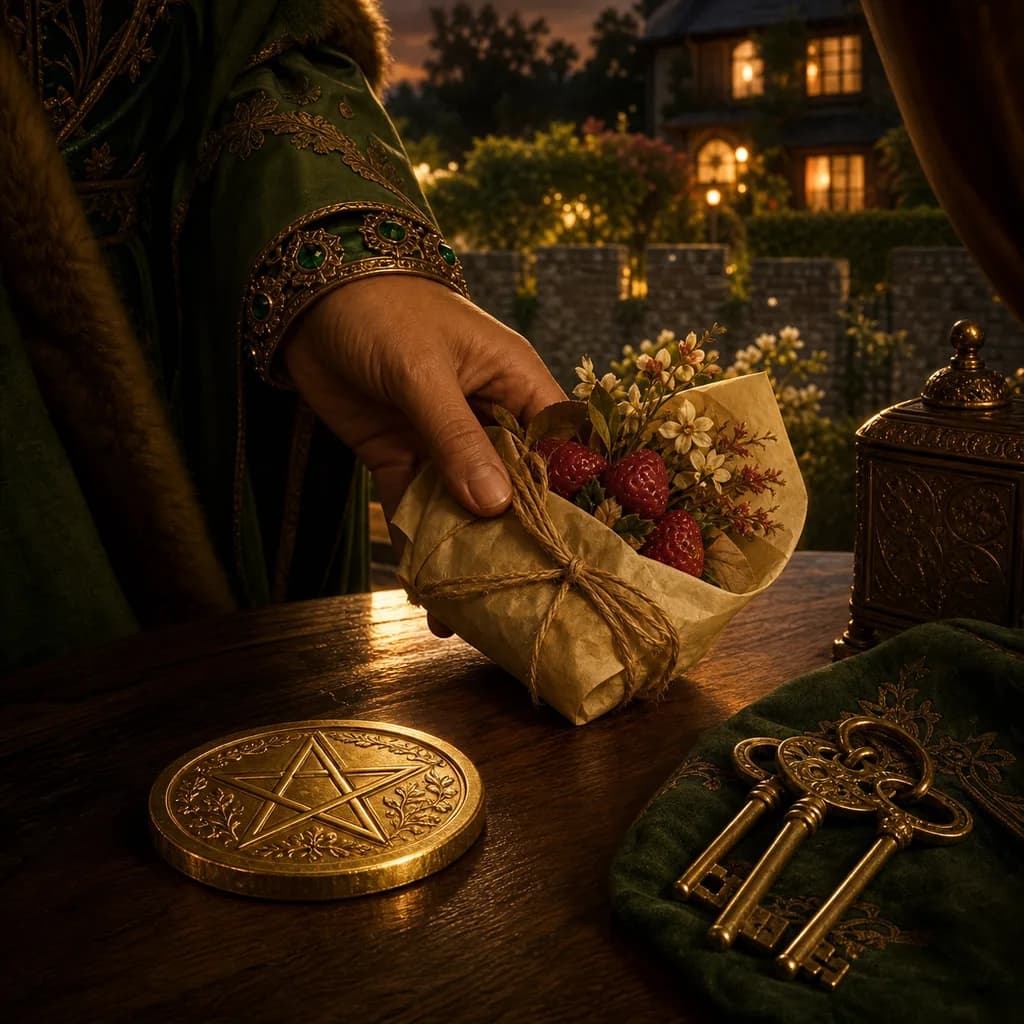 King of Pentacles as Feelings: Provided For, or Cherished?