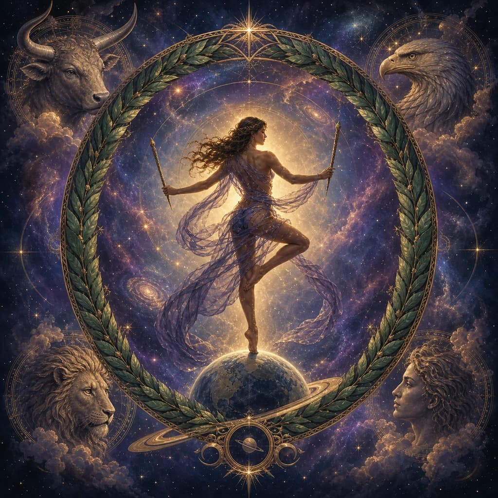 世界牌(The World)牌義|土星、杏仁光環與閉環卻不終止