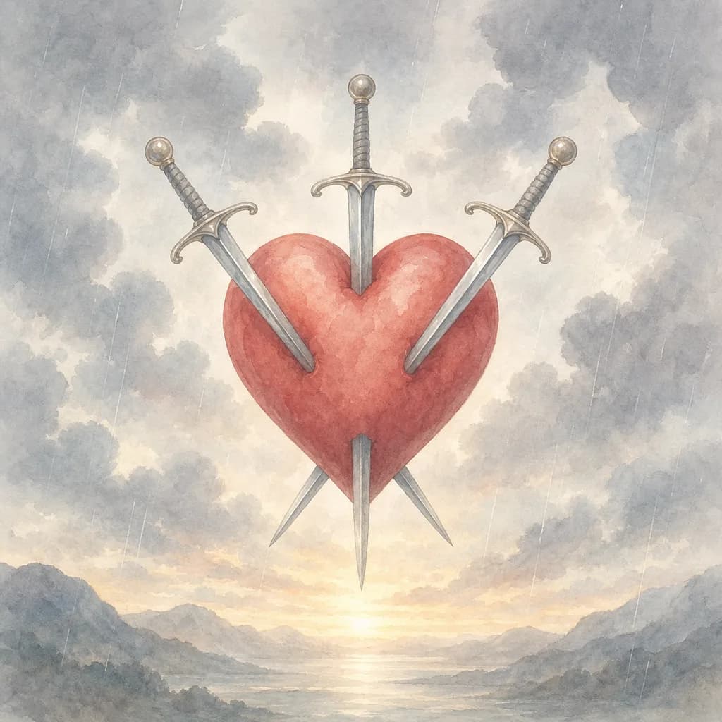 Three of Swords Tarot Card Meaning